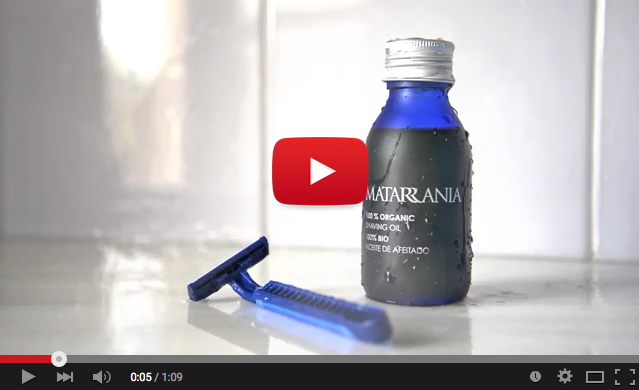 Video aceite de afeitado bio de Matarrania