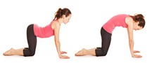 Pilates en el embarazo. Flexión y extensión de columna