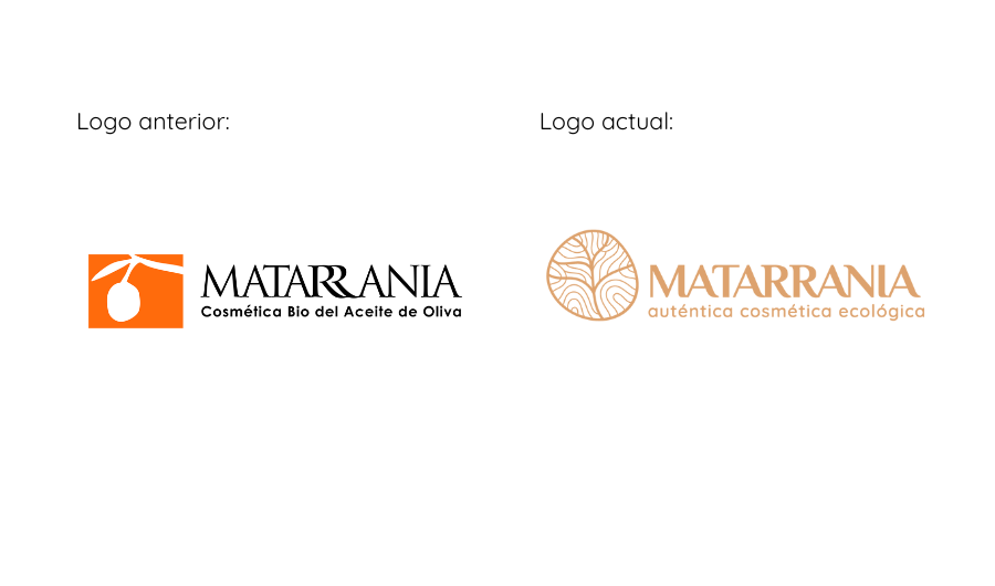 Evolución del logo Matarrania