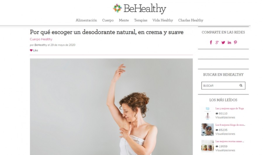 Be Healthy presenta el nuevo Desodorante en crema de MATARRANIA