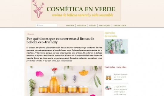 La cosmética eco-friendly que Cosmética en verde te invita a conocer