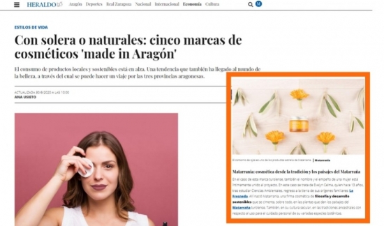 El Heraldo presenta cosmética natural 'made in Aragón'